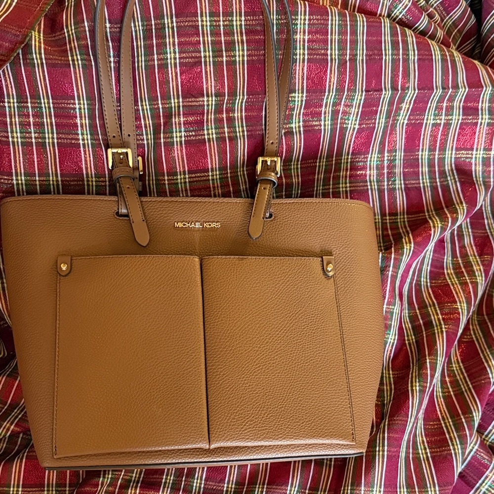 Michael Kors Brown Leather Shoulder Bag